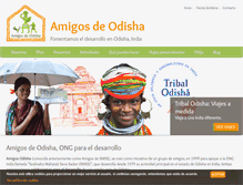 Tablet Screenshot of amigosdeodisha.org